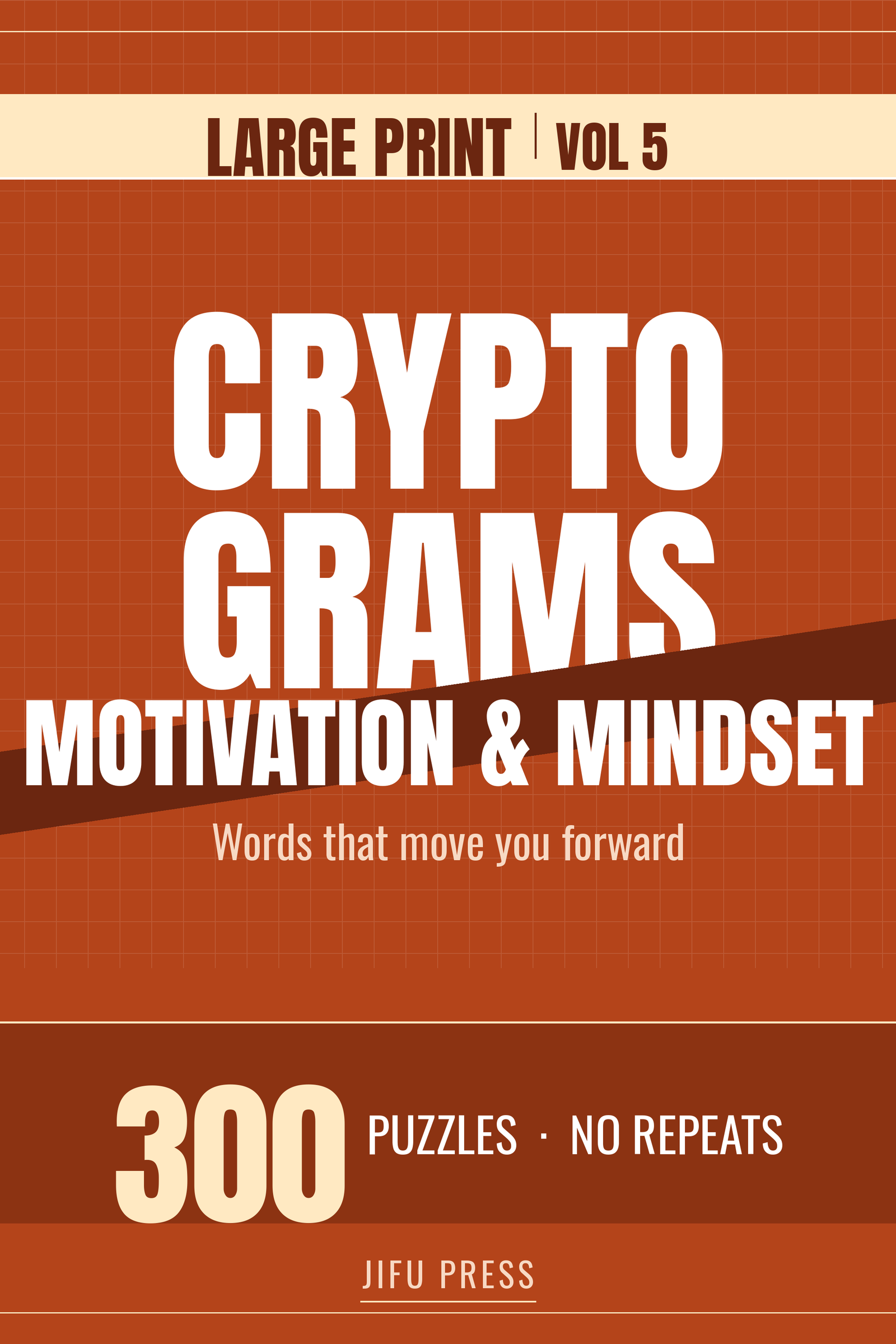 Large Print Cryptograms: Motivation & Mindset - large print PDF puzzle book