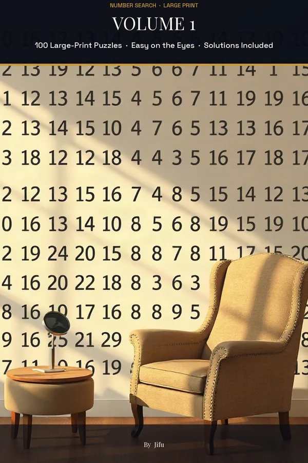 Number Search for Seniors Vol. 1