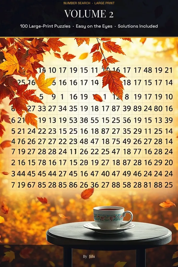 Number Search for Seniors Vol. 2